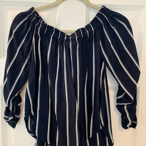 Faithful the Brand Off the Shoulder Striped Top
